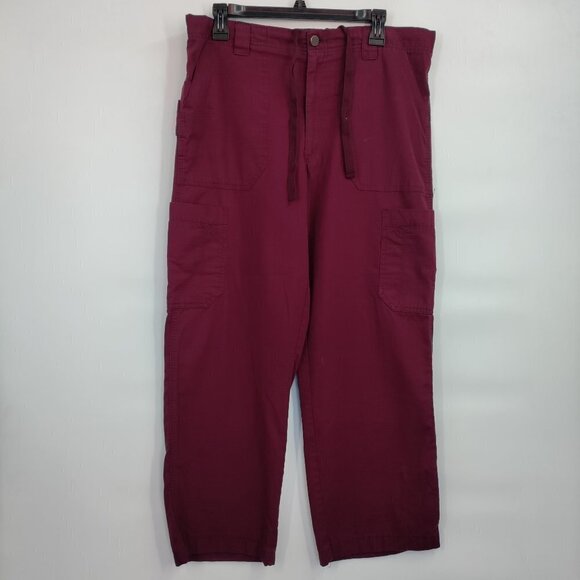 Carhartt Ripstop High-Rise Multi Cargo Bottom Scrub Pants Medium Men Red - Picture 2 of 12